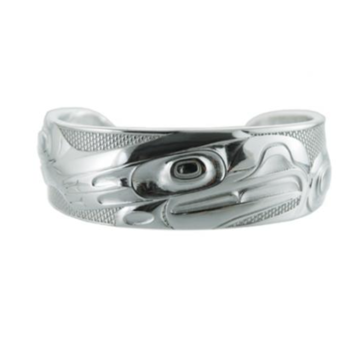 PANABO Silver/Pewter 8" Cuff - Eagle
