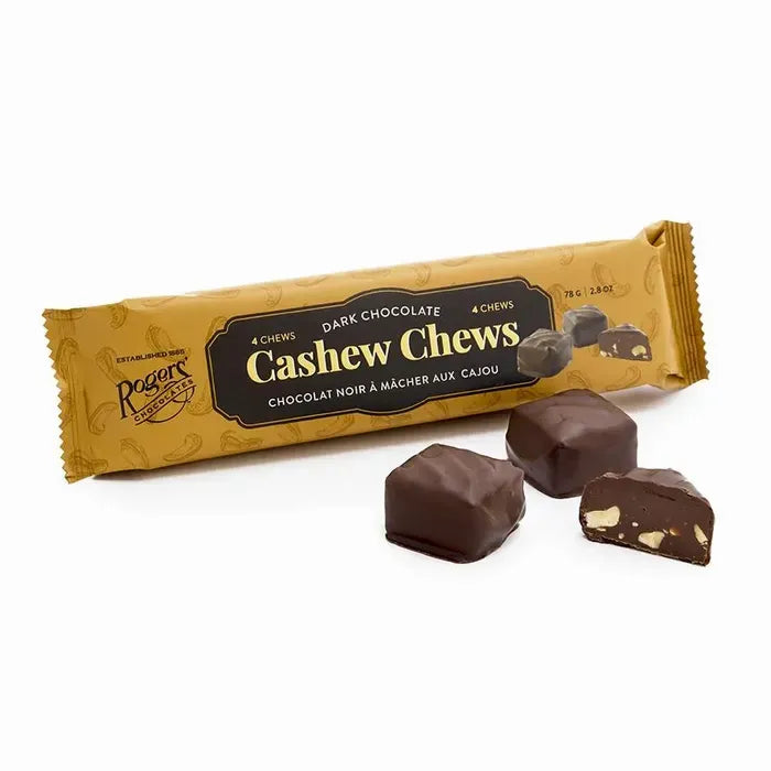 ROGERS' Chocolate Sleeve Dark Cashew Chew | 4pc 78g