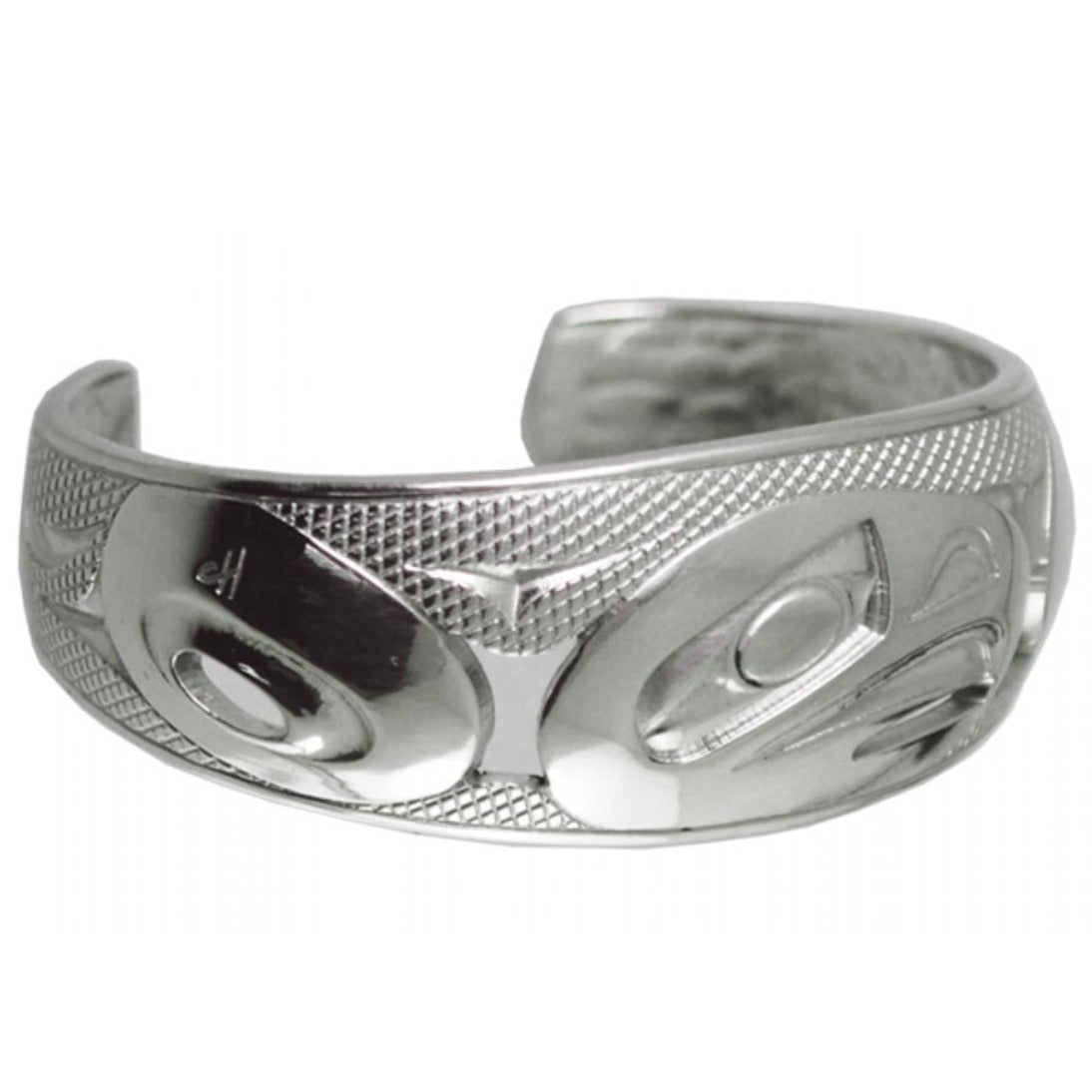PANABO Silver/Pewter 8" Cuff - Eagle
