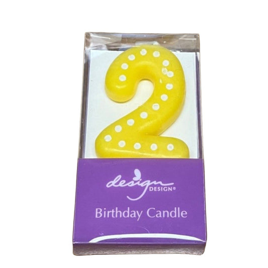 DESIGN Numbered Birthday Candle - 2