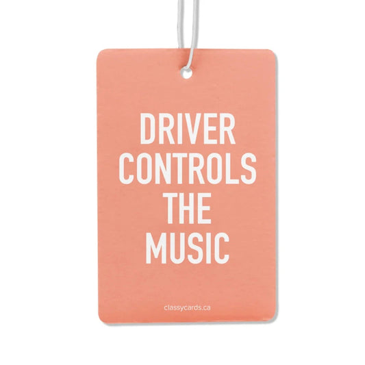 CLASSY CARDS Air Freshener - Driver Controls The Music