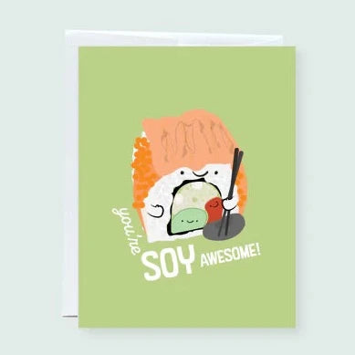 CRAFTEDVAN - You're Soy Awesome Greeting Card