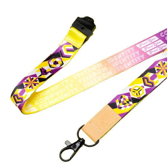 PROUD ZEBRA Pride Lanyard - Non-Binary Pride