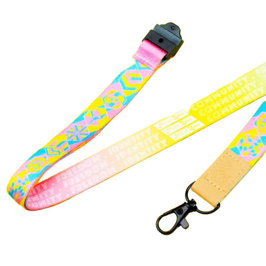 PROUD ZEBRA Pride Lanyard - Pansexual Pride