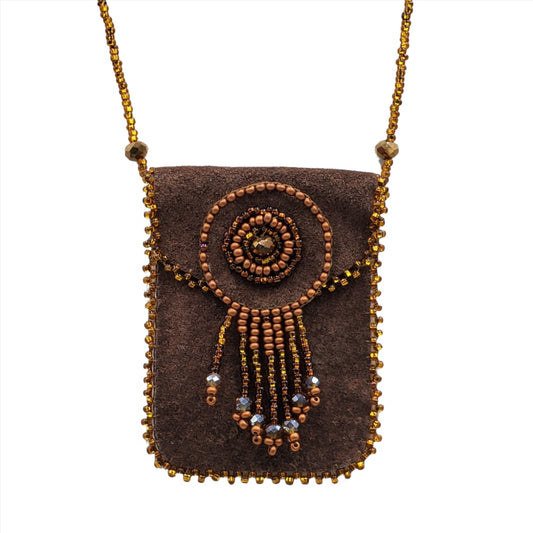 TRIBAL ROOTS Leather Amulet Necklace