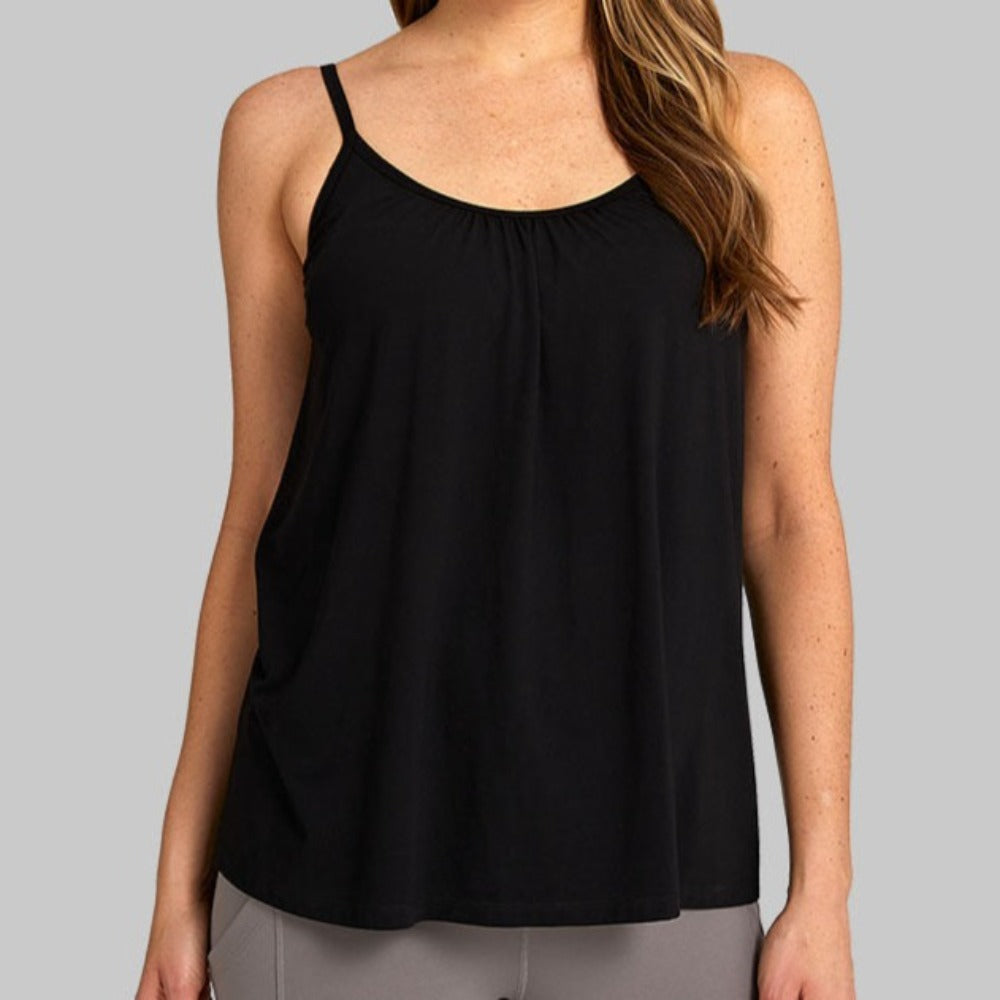 black cami bralette