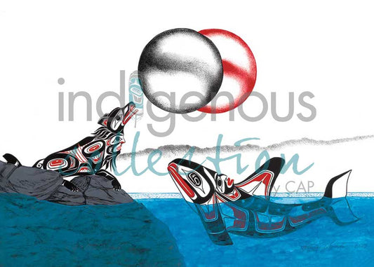 INDIGENOUSMagnet | Wolf & Killer Whale