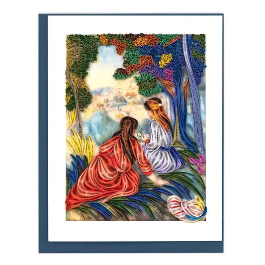 QUILLING CARD Artist Series - In The Meadow, Renoir