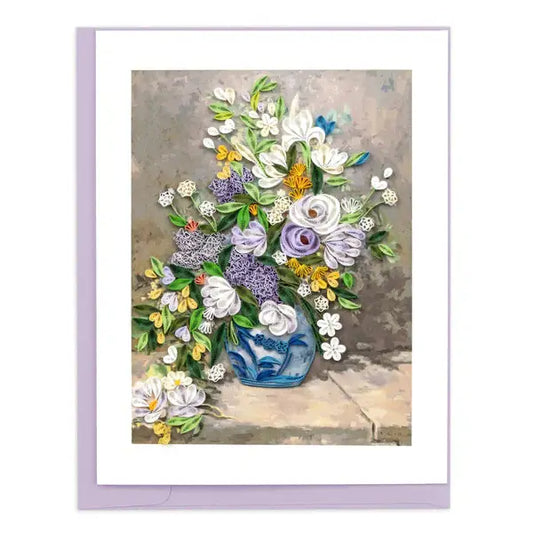 QUILLING CARD Artist Series - Spring Bouquet, Renoir