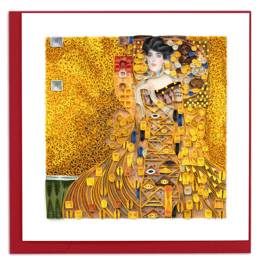 QUILLING CARD Artist Series - The Lady In Gold, Klimt