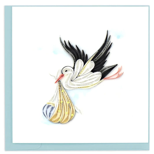 QUILLING CARD - Special Delivery Stork