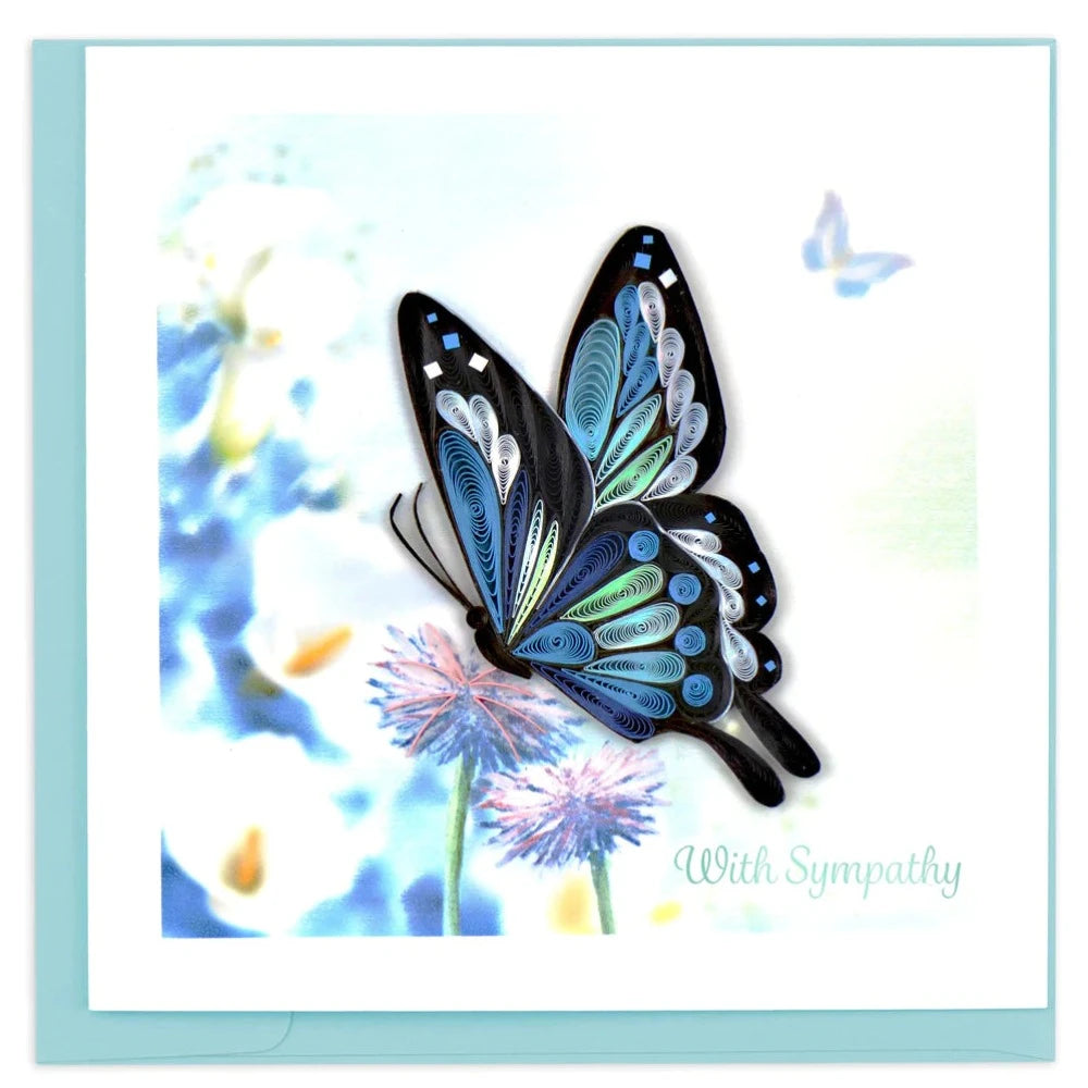 QUILLING CARD - Sympathy Butterfly