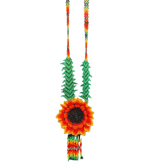 TRIBAL ROOTS Floral Necklace And Earrings Set