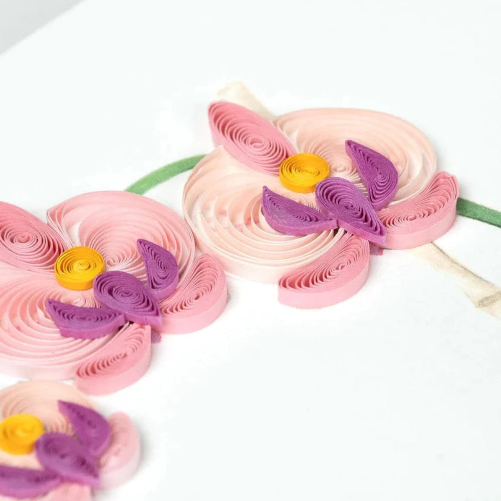 QUILLING CARD - Thank You Potted Orchid
