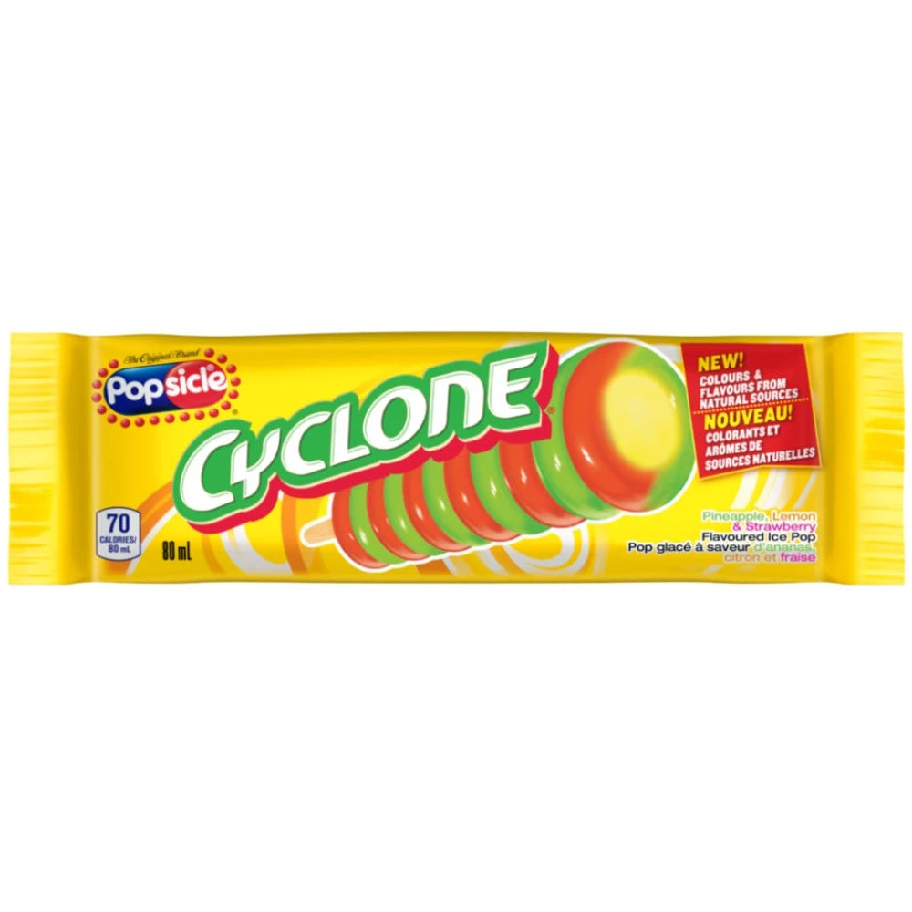 Popsicle Cyclone Pineapple, Lemon, Strawberry Water Ice - 80ml – The ...