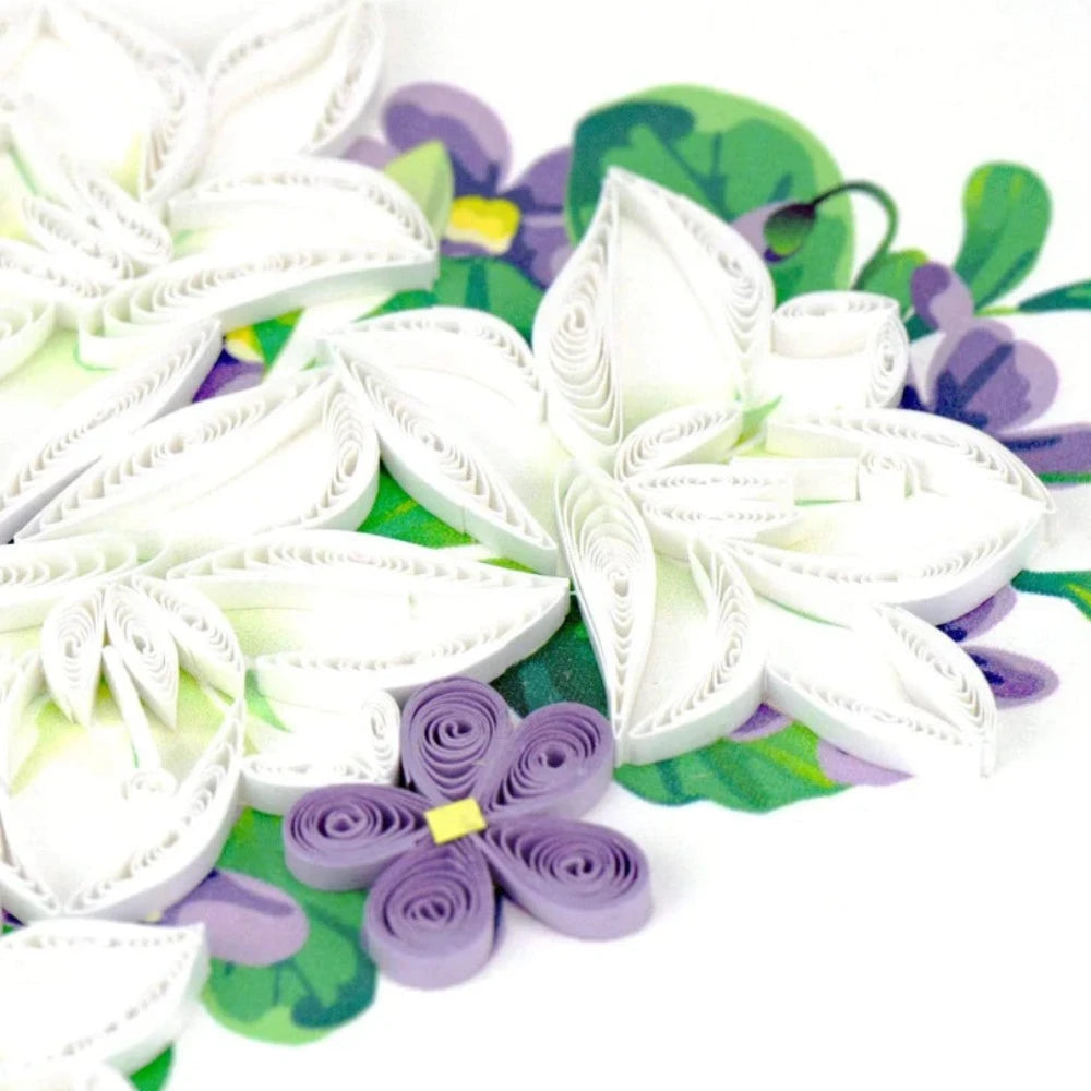 QUILLING CARD - Flower Sympathy