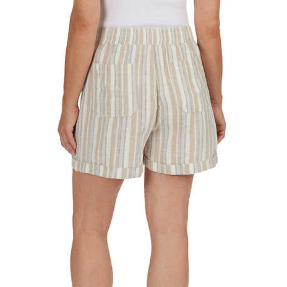 FRANK AND OAK Linen Blend Shorts - Tan